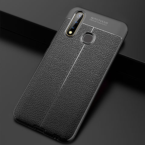 Funda Silicona Goma de Cuero Carcasa WL2 para Vivo Y19 Negro