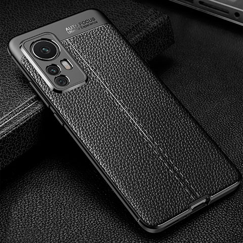 Funda Silicona Goma de Cuero Carcasa WL2 para Xiaomi Mi 12T 5G Negro