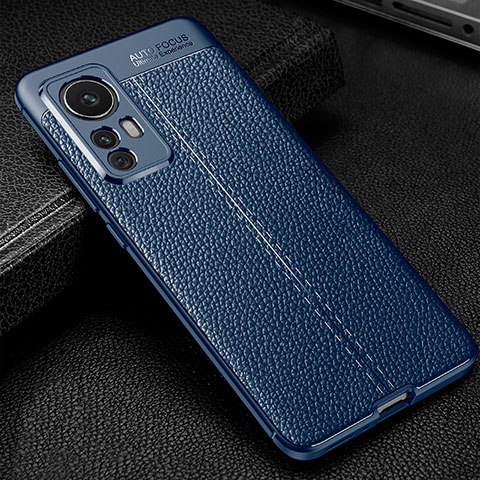 Funda Silicona Goma de Cuero Carcasa WL2 para Xiaomi Mi 12T Pro 5G Azul