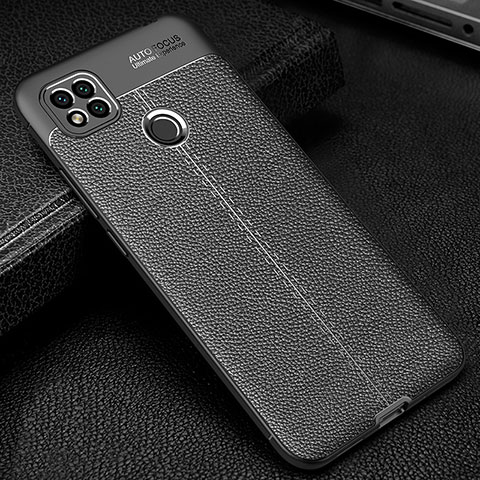 Funda Silicona Goma de Cuero Carcasa WL2 para Xiaomi POCO C3 Negro