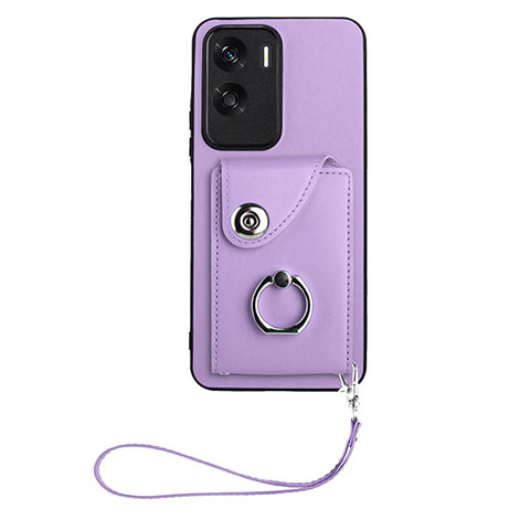 Funda Silicona Goma de Cuero Carcasa XK1 para Huawei Honor 90 Lite 5G Morado