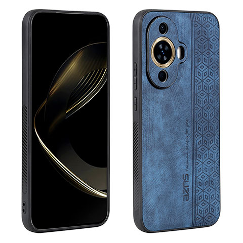 Funda Silicona Goma de Cuero Carcasa YZ1 para Huawei Nova 11 Ultra Azul