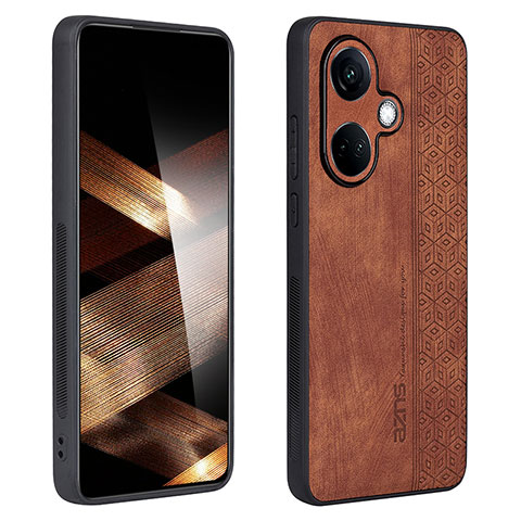 Funda Silicona Goma de Cuero Carcasa YZ1 para Oppo K11 5G Marron