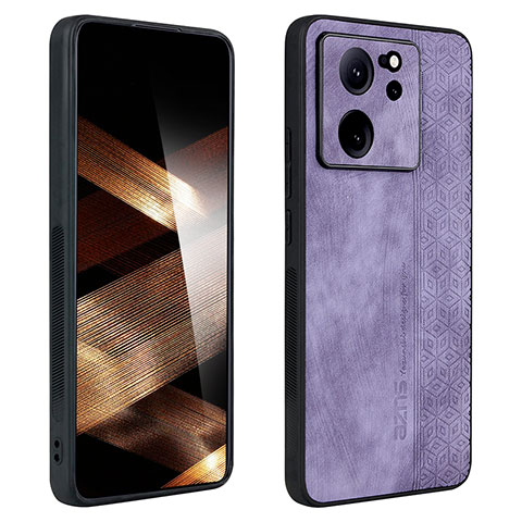 Funda Silicona Goma de Cuero Carcasa YZ1 para Xiaomi Mi 13T 5G Purpura Claro