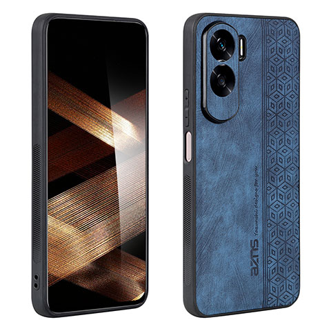 Funda Silicona Goma de Cuero Carcasa YZ2 para Huawei Honor 90 Lite 5G Azul