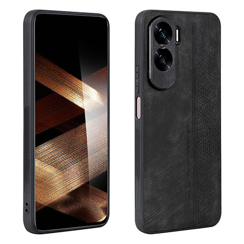 Funda Silicona Goma de Cuero Carcasa YZ2 para Huawei Honor 90 Lite 5G Negro