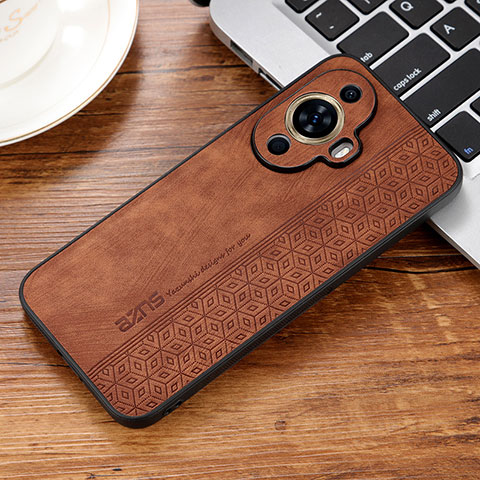 Funda Silicona Goma de Cuero Carcasa YZ2 para Huawei Nova 11 Pro Marron