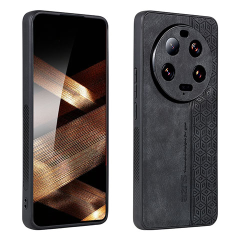 Funda Silicona Goma de Cuero Carcasa YZ2 para Xiaomi Mi 13 Ultra 5G Negro