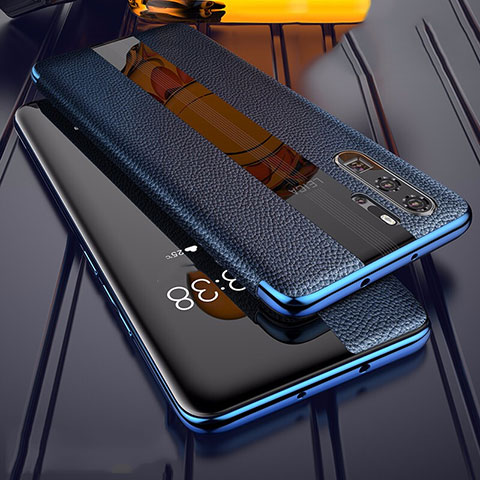 Funda Silicona Goma de Cuero Carcasa Z01 para Huawei P30 Pro New Edition Azul