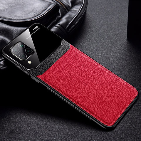 Funda Silicona Goma de Cuero Carcasa Z01 para Huawei P40 Lite Rojo