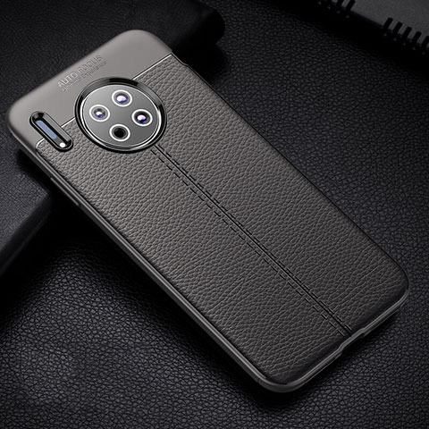 Funda Silicona Goma de Cuero Carcasa Z03 para Huawei Mate 30 Pro Gris Oscuro