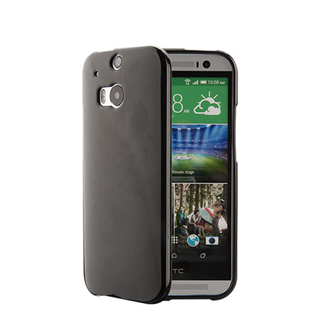 Funda Silicona Goma para HTC One M8 Negro