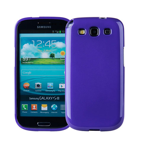 Funda Silicona Goma para Samsung Galaxy S3 4G i9305 Morado