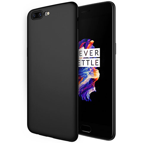 Funda Silicona Goma S01 para OnePlus 5 Negro