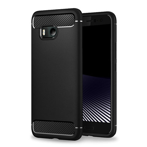 Funda Silicona Goma TPU para HTC U11 Negro