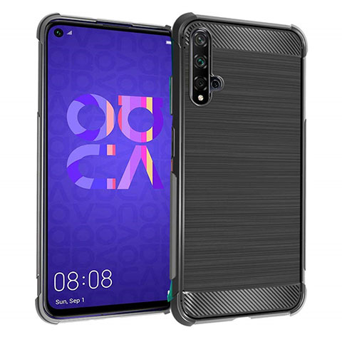 Funda Silicona Goma Twill B03 para Huawei Honor 20S Negro