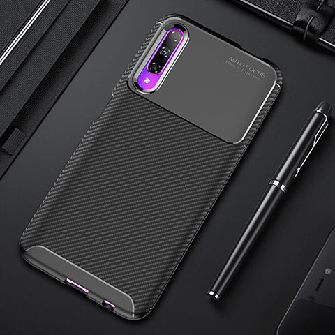 Funda Silicona Goma Twill para Huawei Honor 9X Pro Negro