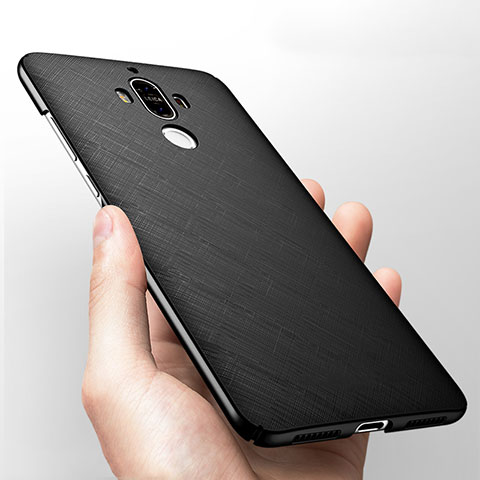 Funda Silicona Goma Twill para Huawei Mate 9 Negro