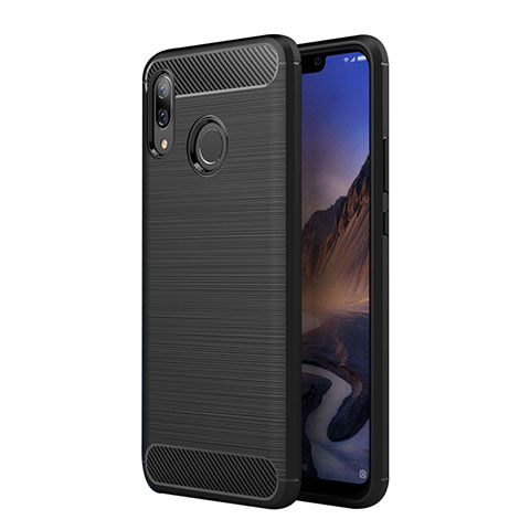 Funda Silicona Goma Twill para Huawei Nova 3i Negro