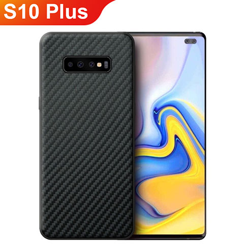 Funda Silicona Goma Twill para Samsung Galaxy S10 Plus Negro