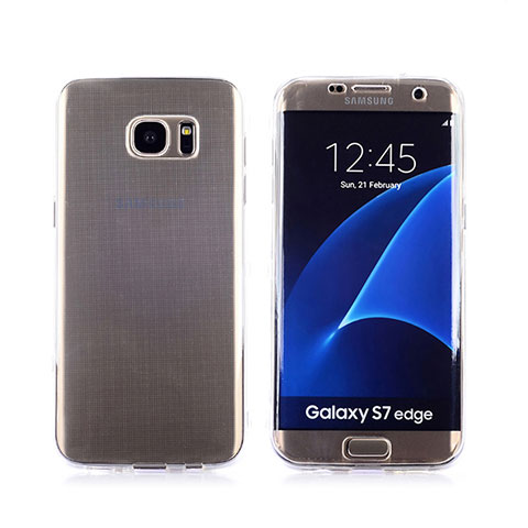 Funda Silicona Transparente Cubre Entero Carcasa para Samsung Galaxy S7 Edge G935F Claro