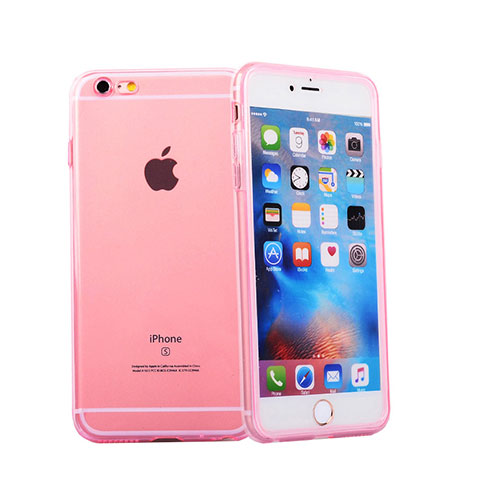Funda Silicona Transparente Cubre Entero para Apple iPhone 6S Rosa