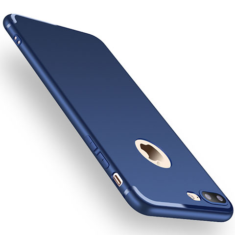 Funda Silicona Ultrafina Carcasa Goma Z15 para Apple iPhone 7 Plus Azul