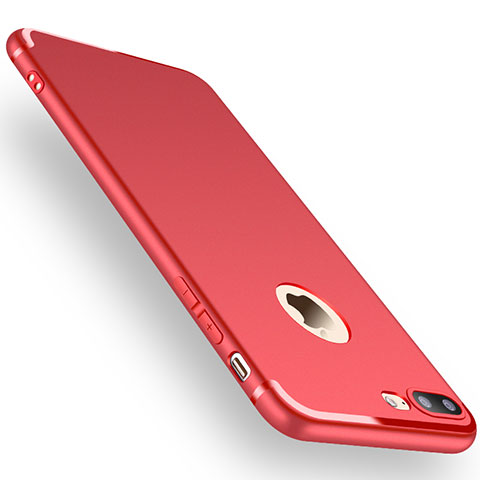 Funda Silicona Ultrafina Carcasa Goma Z15 para Apple iPhone 7 Plus Rojo