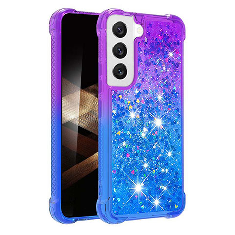 Funda Silicona Ultrafina Carcasa Gradiente Y05B para Samsung Galaxy S24 5G Azul