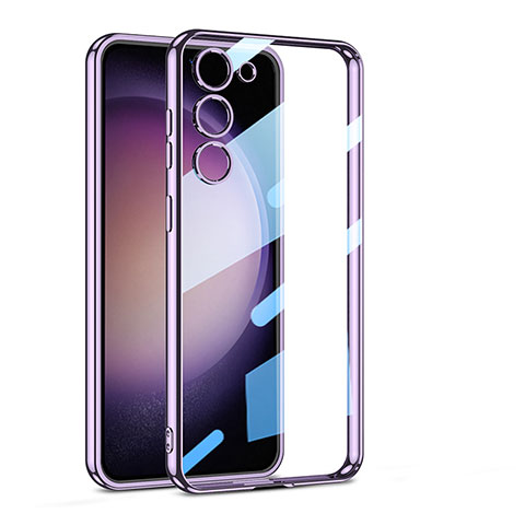 Funda Silicona Ultrafina Carcasa Transparente AC1 para Samsung Galaxy S21 Plus 5G Morado