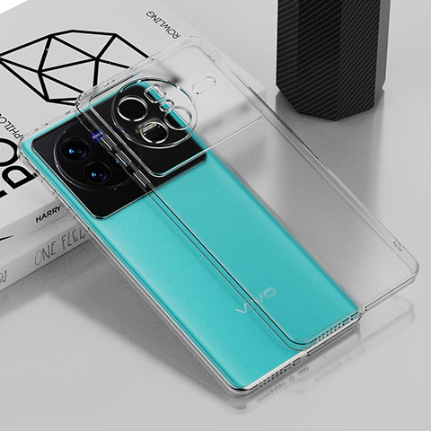 Funda Silicona Ultrafina Carcasa Transparente AN1 para Vivo X80 Pro 5G Claro