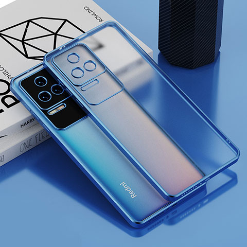 Funda Silicona Ultrafina Carcasa Transparente AN1 para Xiaomi Redmi K50 5G Azul