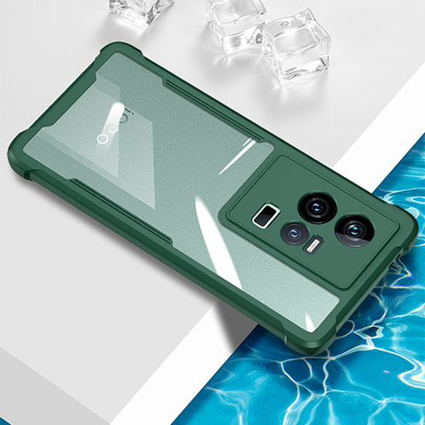 Funda Silicona Ultrafina Carcasa Transparente BH1 para Vivo iQOO 11 5G Verde