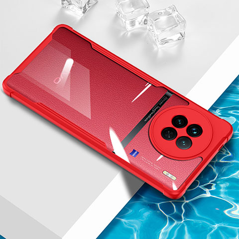 Funda Silicona Ultrafina Carcasa Transparente BH1 para Vivo X90 Pro+ Plus 5G Rojo