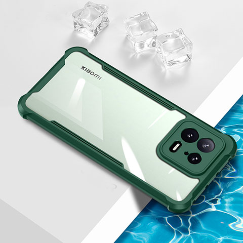 Funda Silicona Ultrafina Carcasa Transparente BH1 para Xiaomi Mi 13 5G Verde