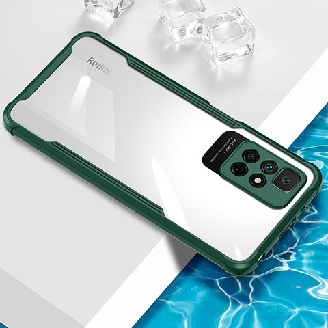 Funda Silicona Ultrafina Carcasa Transparente BH1 para Xiaomi Redmi Note 11 5G Verde