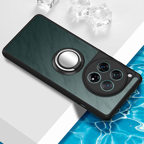 Funda Silicona Ultrafina Carcasa Transparente con Magnetico Anillo de dedo Soporte BH1 para OnePlus Ace 3 5G Negro