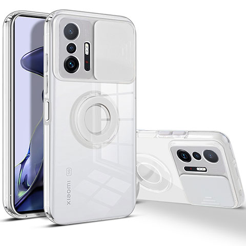 Funda Silicona Ultrafina Carcasa Transparente con Soporte para Xiaomi Mi 11T Pro 5G Blanco