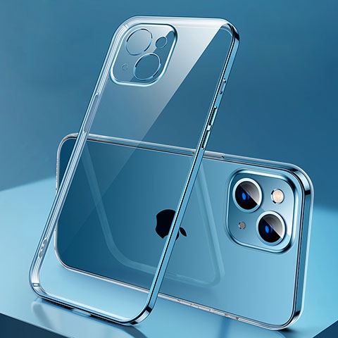 Funda Silicona Ultrafina Carcasa Transparente H01 para Apple iPhone 15 Azul