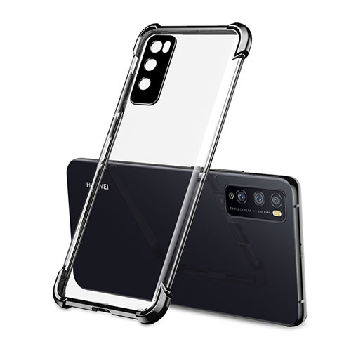 Funda Silicona Ultrafina Carcasa Transparente H01 para Huawei Enjoy Z 5G Negro