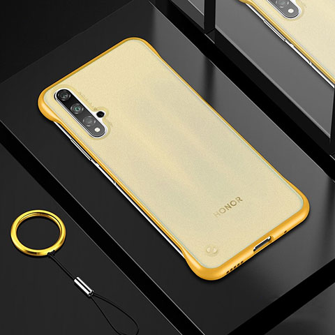 Funda Silicona Ultrafina Carcasa Transparente H01 para Huawei Honor 20 Oro