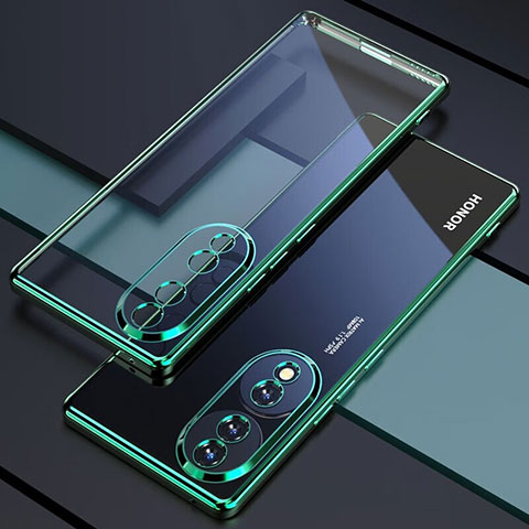 Funda Silicona Ultrafina Carcasa Transparente H01 para Huawei Honor 70 Pro 5G Verde