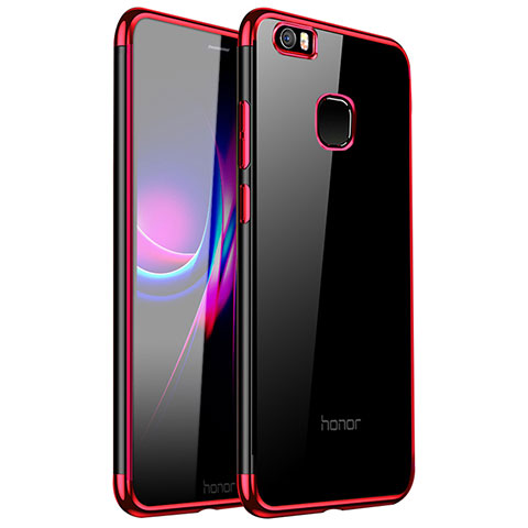 Funda Silicona Ultrafina Carcasa Transparente H01 para Huawei Honor Note 8 Rojo