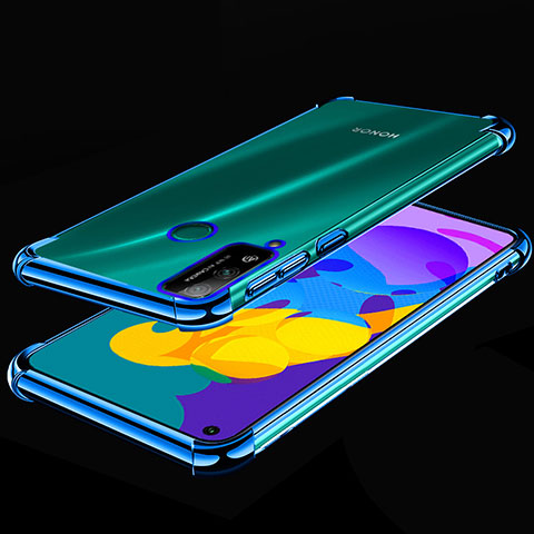 Funda Silicona Ultrafina Carcasa Transparente H01 para Huawei Honor Play4T Azul