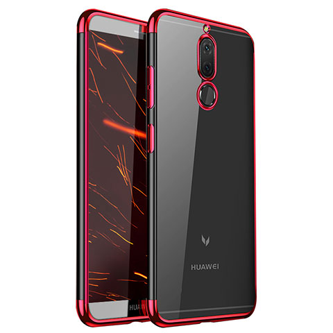 Funda Silicona Ultrafina Carcasa Transparente H01 para Huawei Nova 2i Rojo