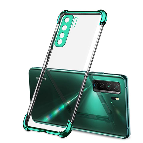 Funda Silicona Ultrafina Carcasa Transparente H01 para Huawei P40 Lite 5G Verde