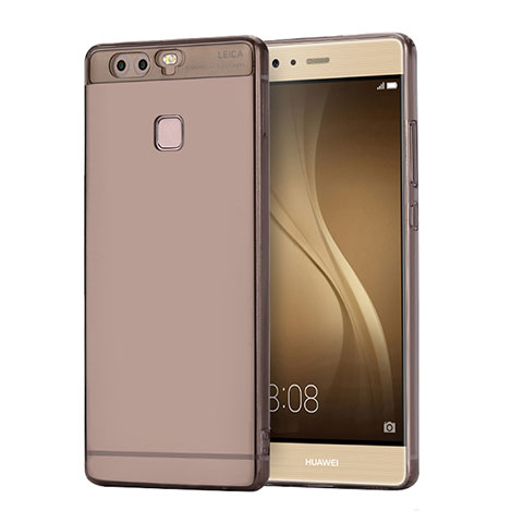 Funda Silicona Ultrafina Carcasa Transparente H01 para Huawei P9 Plus Gris