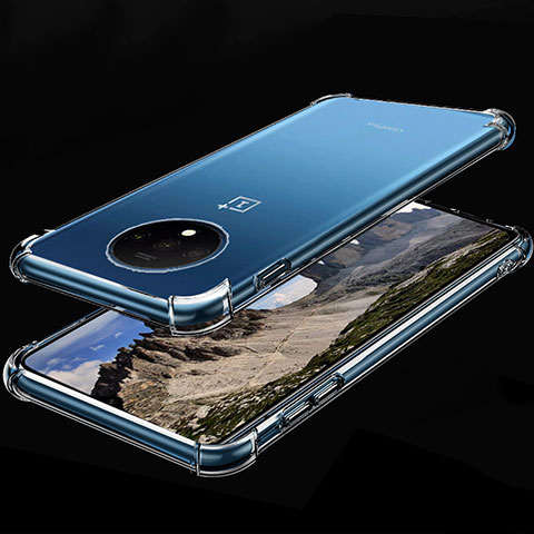 Funda Silicona Ultrafina Carcasa Transparente H01 para OnePlus 7T Claro