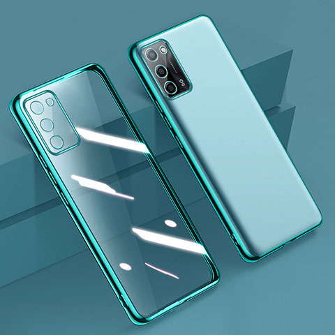 Funda Silicona Ultrafina Carcasa Transparente H01 para Oppo A53s 5G Verde