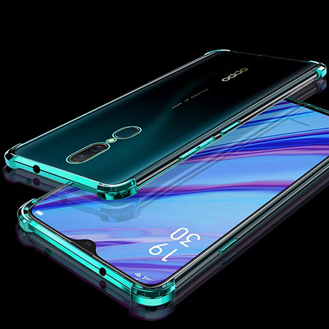 Funda Silicona Ultrafina Carcasa Transparente H01 para Oppo A9 Verde